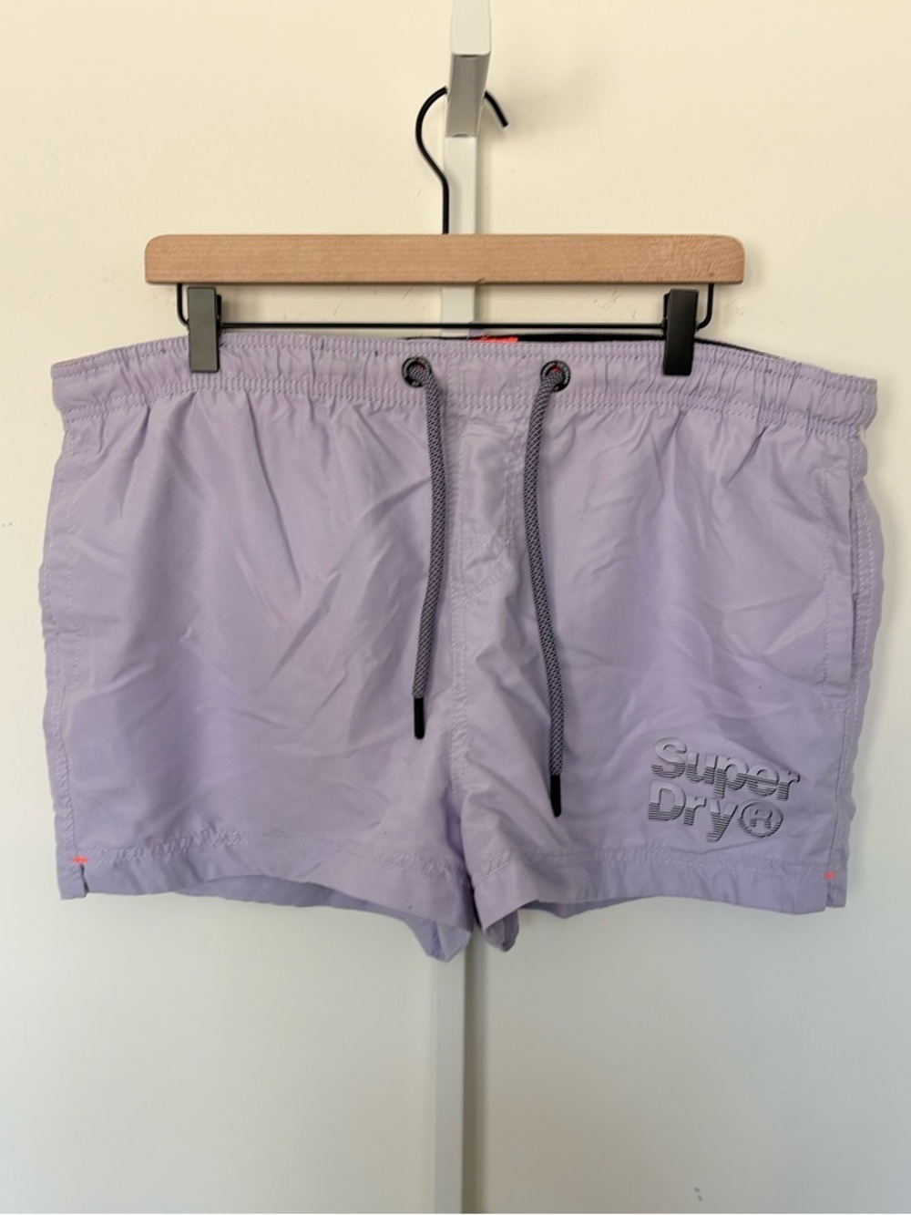 Superdry Swim Trunks Pastel Lavender Board Shorts Mesh Lined NWT 2Xl
